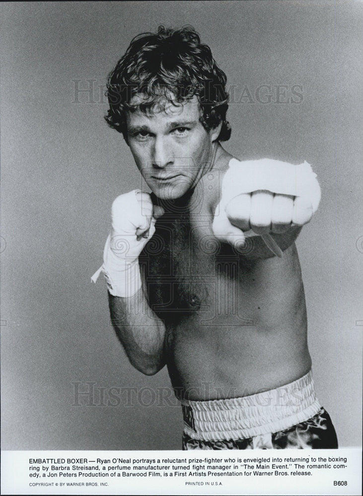 1979 Press Photo Ryan O&#39;Neal in &quot;The Main Event&quot; - Historic Images