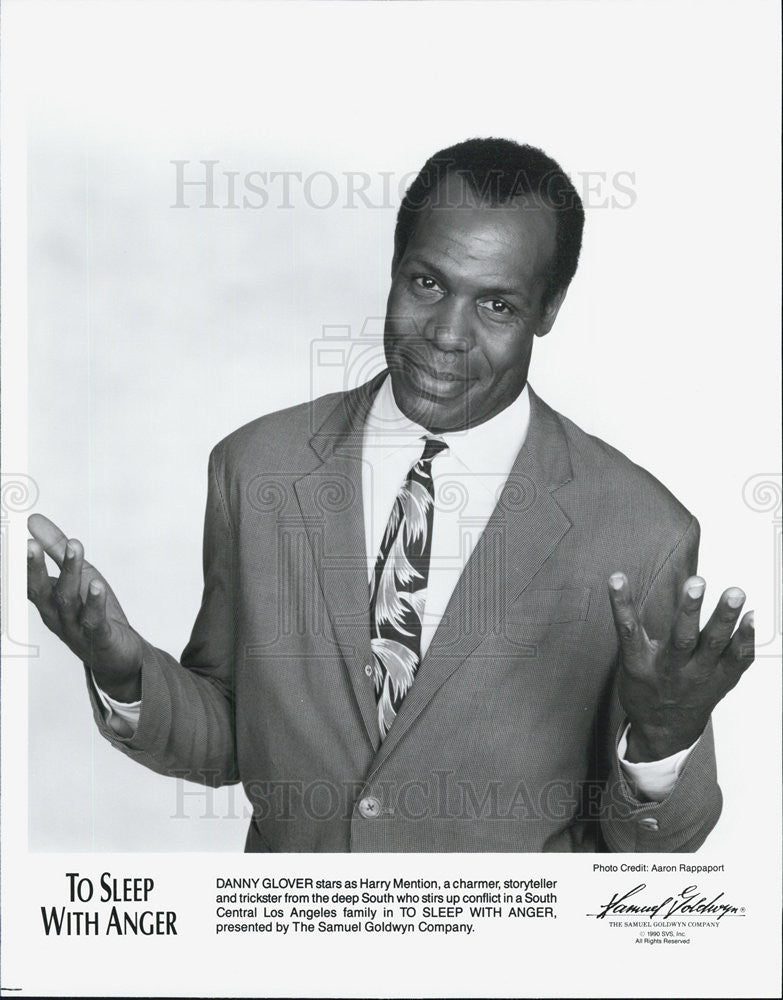 1990 Press Photo Actor Danny Glover Film &quot;To Sleep With Anger&quot; - Historic Images