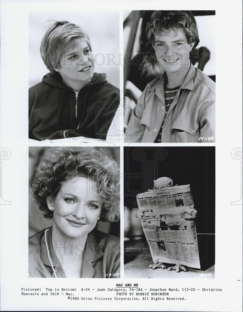 1988 Press Photo Cast of &quot;Mac &amp; Me&quot; - Historic Images