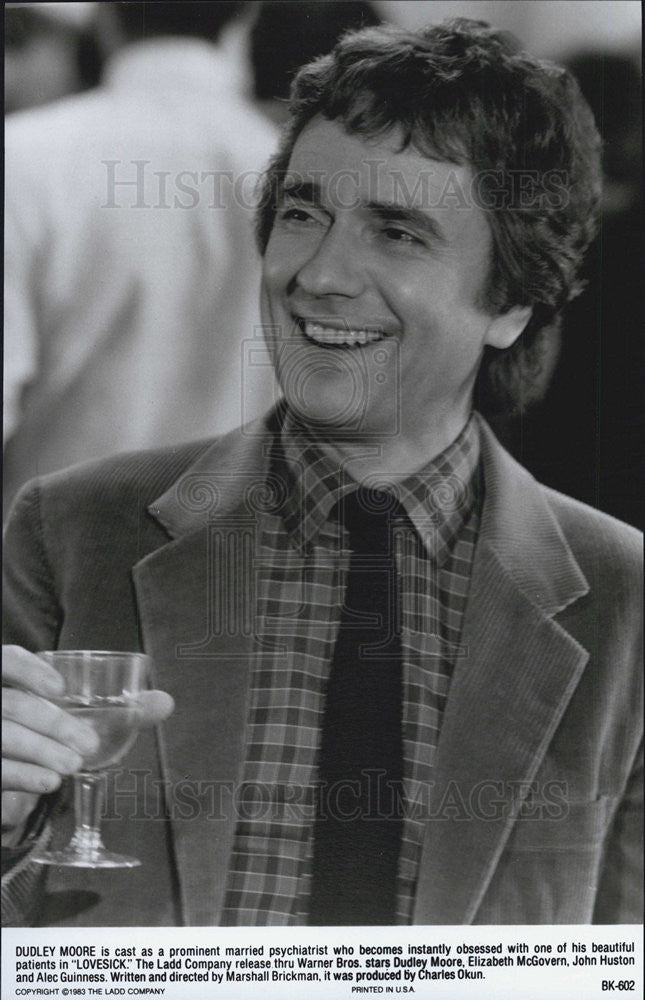 1983 Press Photo Dudley Moore stars in &quot;Lovesick&quot; - Historic Images