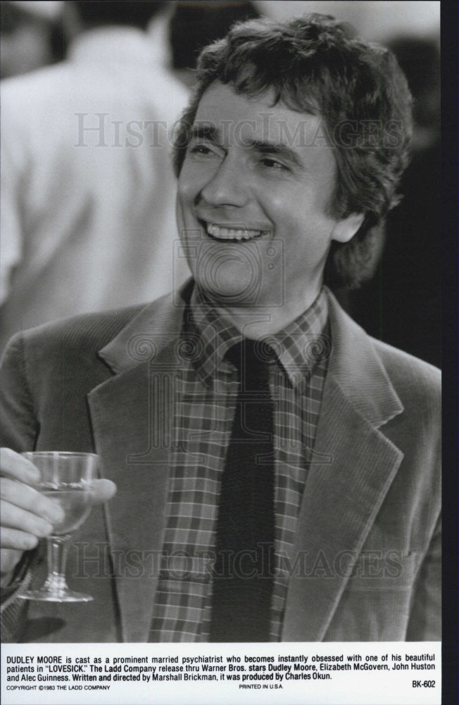 1983 Press Photo Dudley Moore stars in &quot;Lovesick&quot; - Historic Images