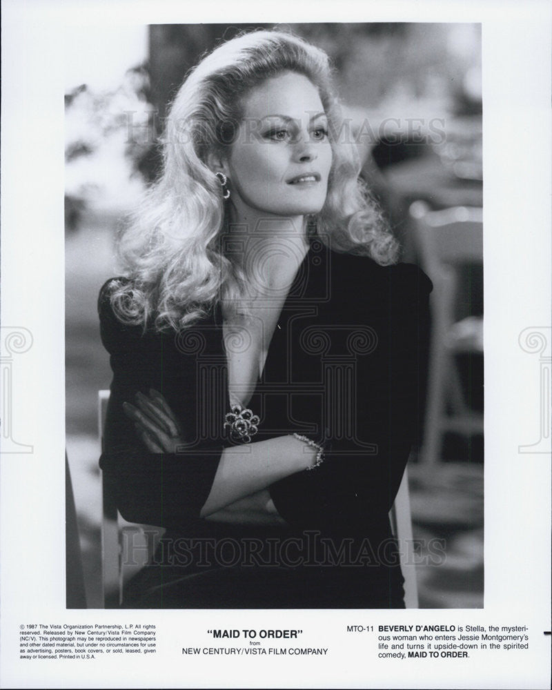 1987 Press Photo Maid to Order Beverly D&#39;Angelo New Century - Historic Images