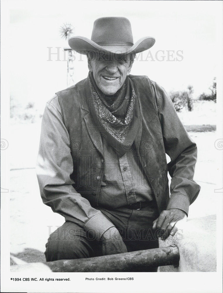 1994 Press Photo James Arness stars in &quot;Gunsmoke to the Last Man&quot; - Historic Images