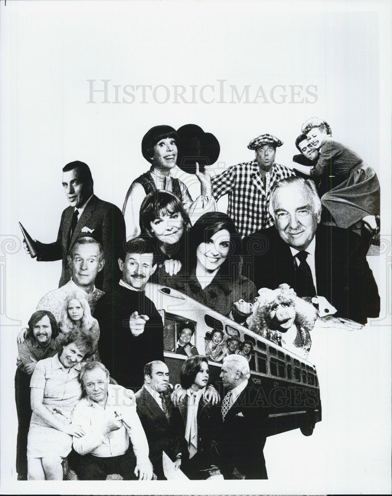 1989 Press Photo of Television Stars in 50th years of Television. - Historic Images