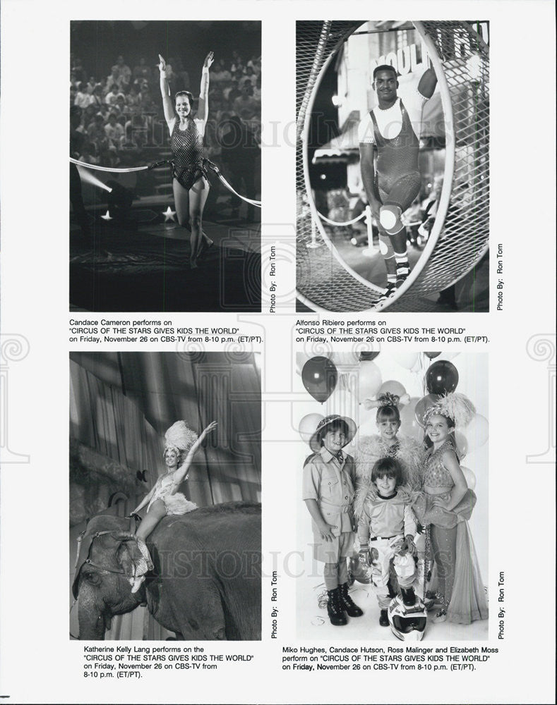 Press Photo "Circus of the Stars Gives Kids The World" - Historic Images