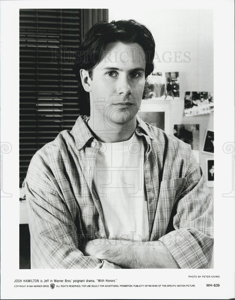 Actor Josh Hamilton in Movie With Honors 1994 vintage promo photo print -  Historic Images