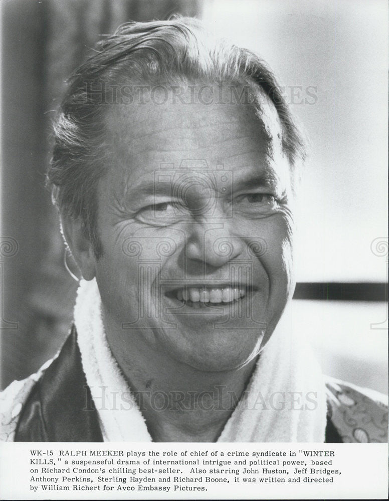 Press Photo Ralph Meeker stars in &quot;Winter Kills&quot; - Historic Images