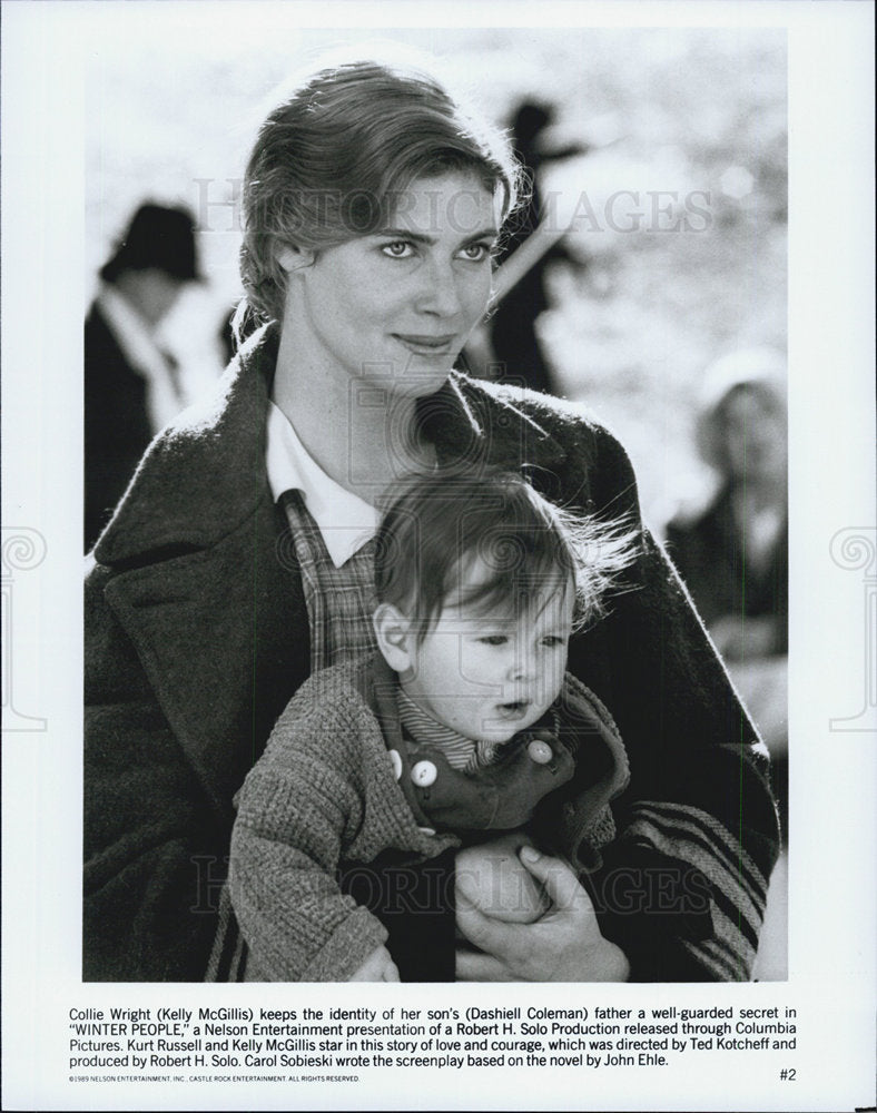 1989 Press Photo Actress Kelly McGillis and Actor Dashiell Coleman