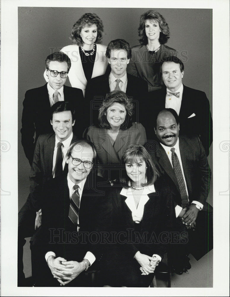 1988 Press Photo of Anchors and Correspondents of &quot;CBS This Morning&quot; - Historic Images