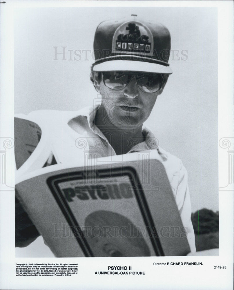 1983 Press Photo Director of &quot;Psycho II&quot; Richard Franklin - Historic Images