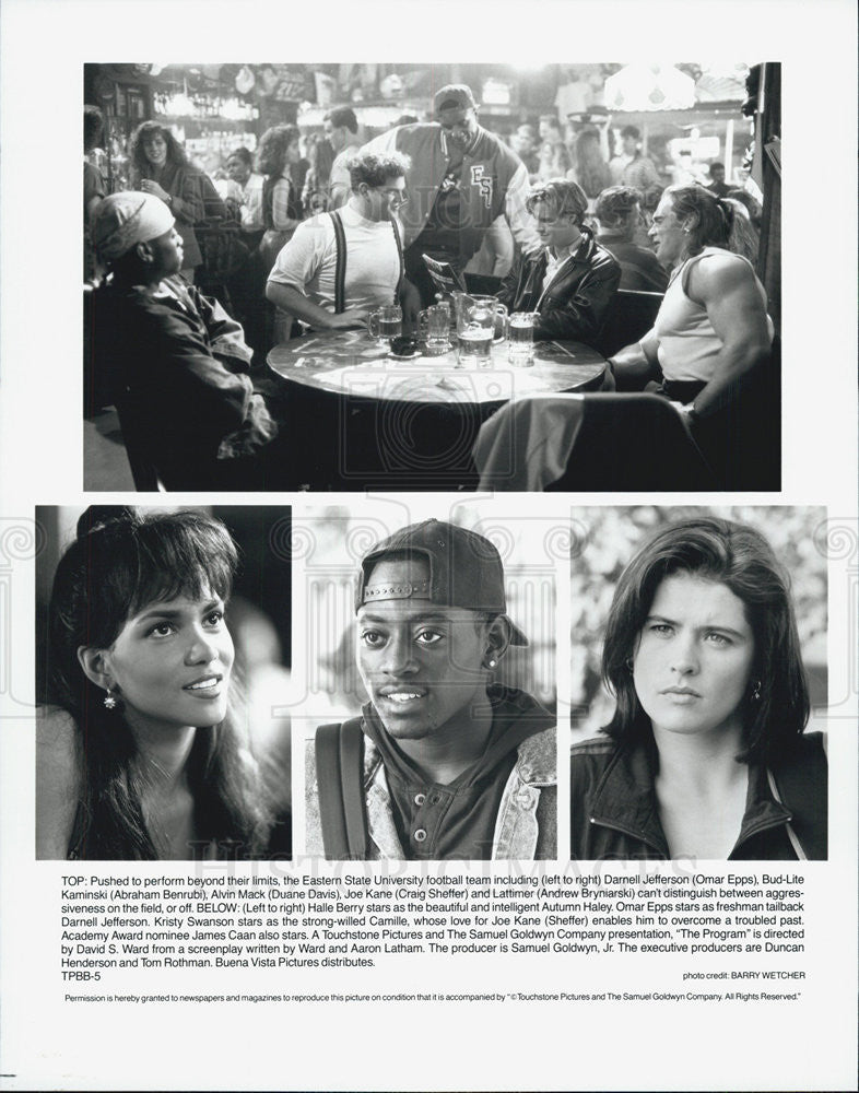 Press Photo Omar Epps Abraham Benrubi Duane Davis Craig Sheffer Halle Berry - Historic Images