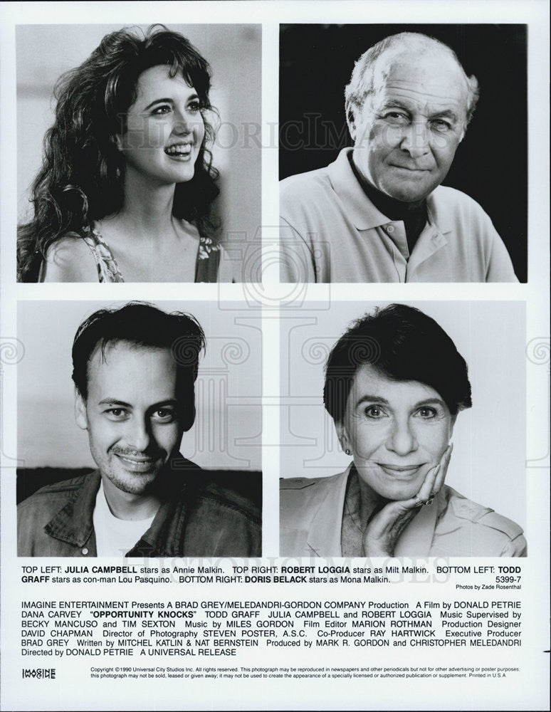 1990 Press Photo Cast Members of &quot;Opportunity Knocks&quot; - Historic Images