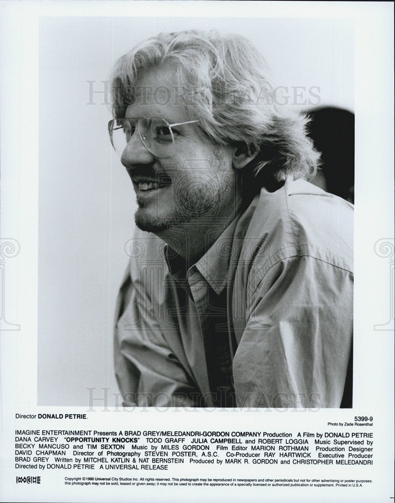 1990 Press Photo Director Donald Petrie in "Opportunity Knocks" - Historic Images