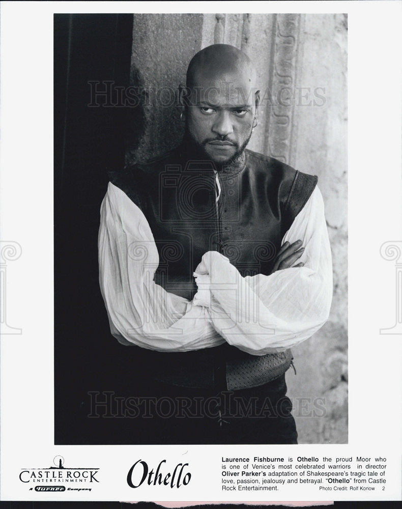 1995 Press Photo Actor Laurence Fishburne Starring In Shakespeare&#39;s &quot;Othello&quot; - Historic Images