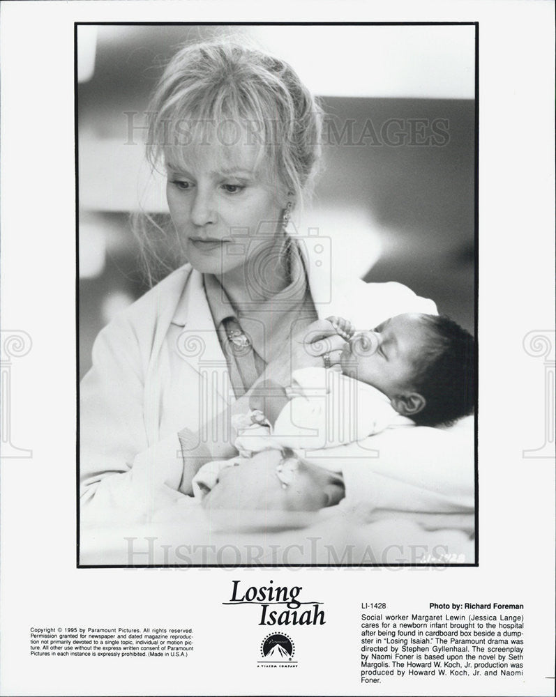 1995 Press Photo Jessica Lange in &quot;Losing Isaiah&quot; - Historic Images
