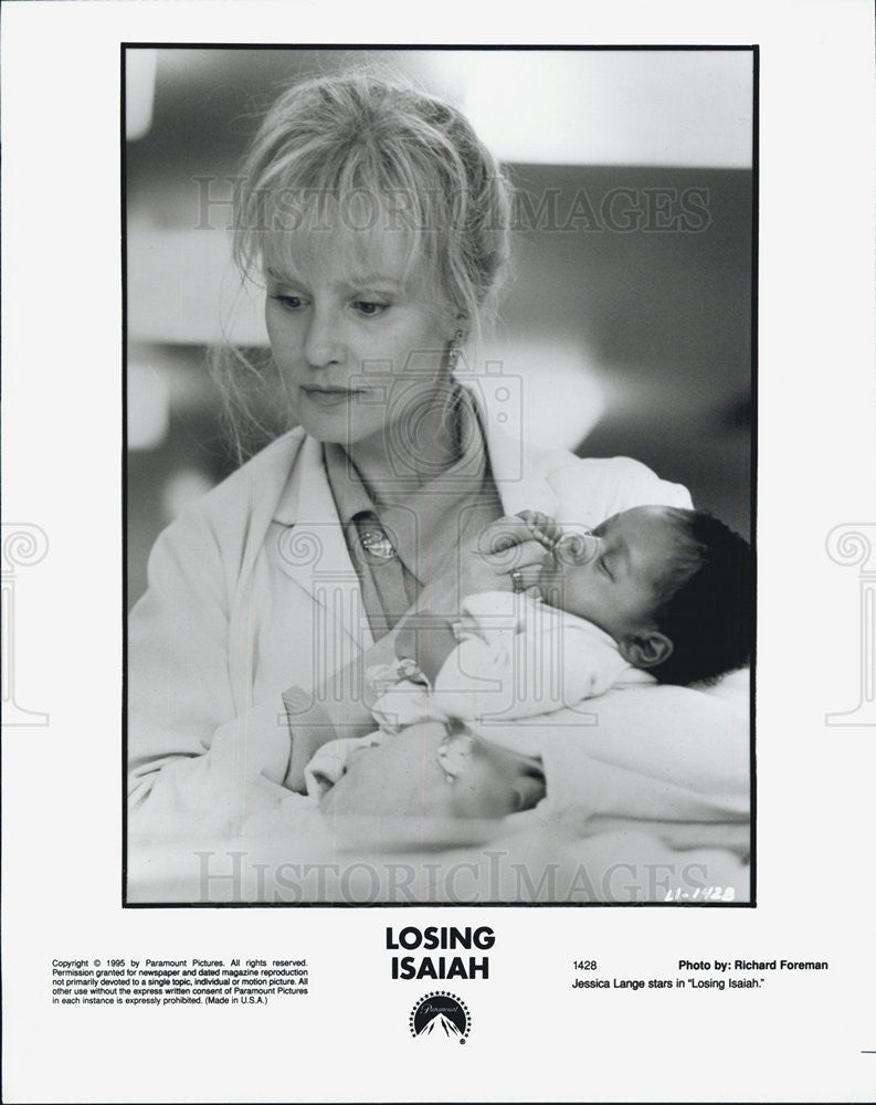1995 Press Photo Jessica Lange in "Losing Isaiah" - Historic Images