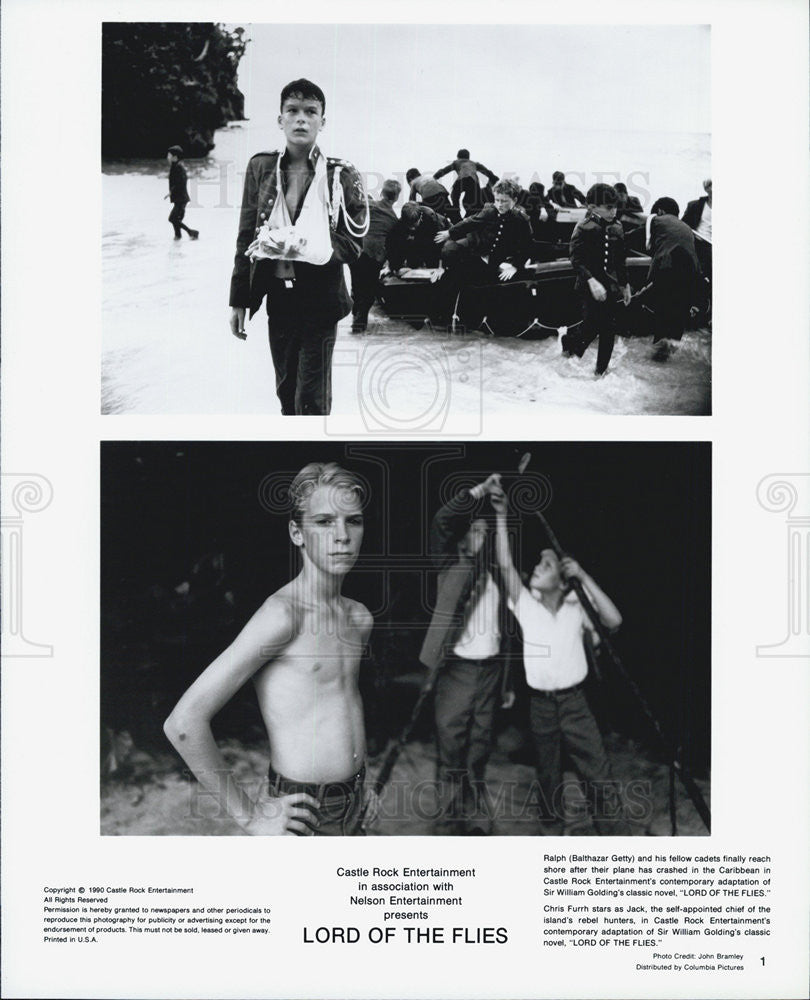 1990 Press Photo &quot;Lord of the Flies&quot;Balthazar Getty,Chris Furth - Historic Images