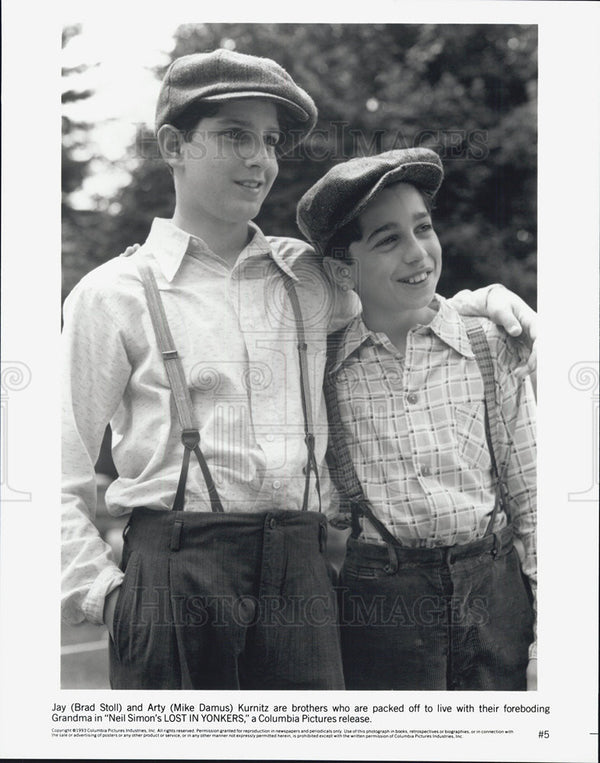 Brad Stoll & Mike Damus in Lost in Yonkers 1993 vintage promo photo ...