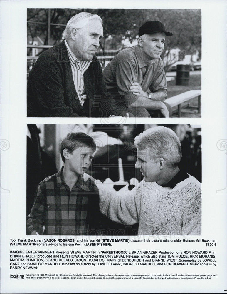 Jason Robards ,Steve Martin,Jasen Fisher Parenthood 1989 vintage promo ...