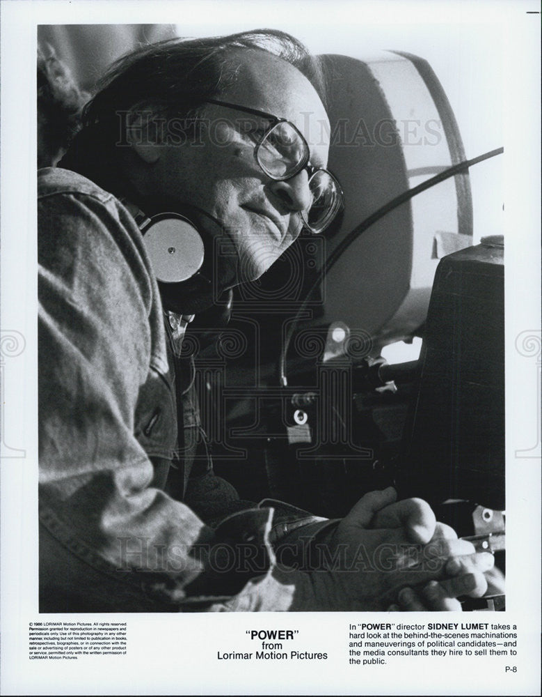 1996 Press Photo Director Sidney Lumet on set &quot;Power&quot; - Historic Images