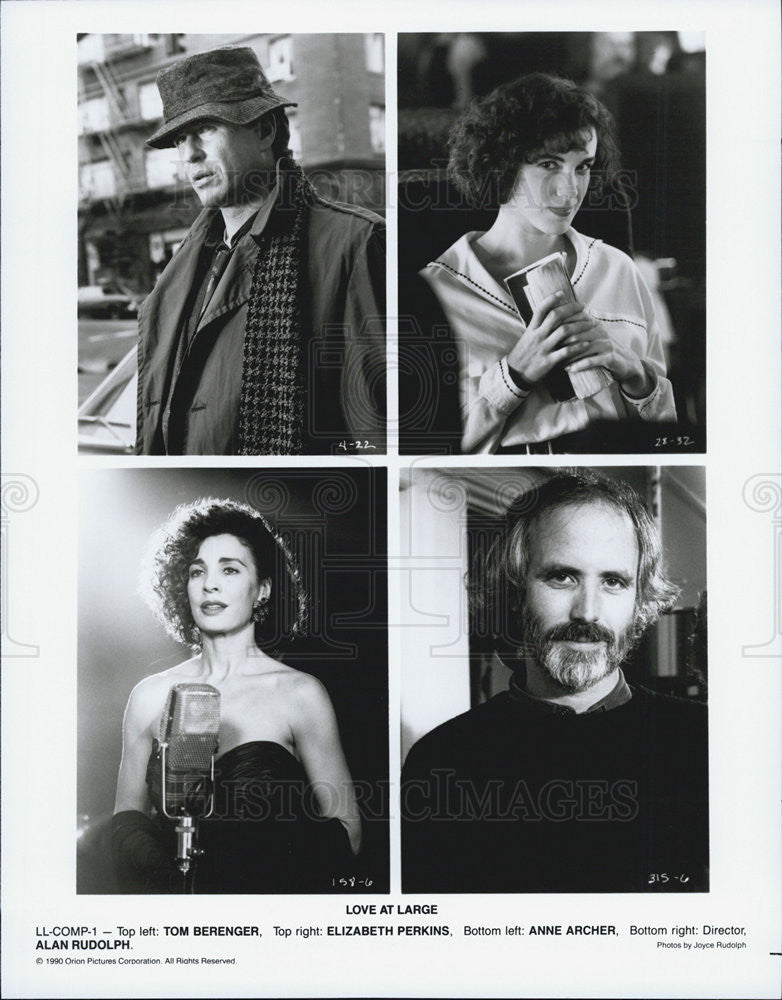 1990 Press Photo Actors Tom Berenger, Elizabeth Perkins, Anne Archer - Historic Images