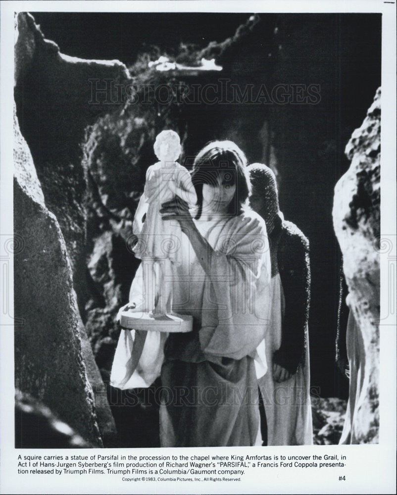 1983 Press Photo Scene From Hans-Jurgen Syberg&#39;s Film Production Of &quot;Parsifal&quot; - Historic Images