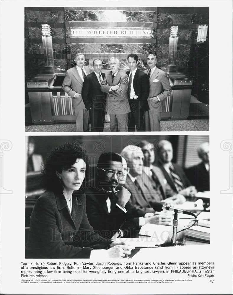 Philadelphia Robert Ridgely,Jason Robards,Tom Hanks 1993 vintage promo ...