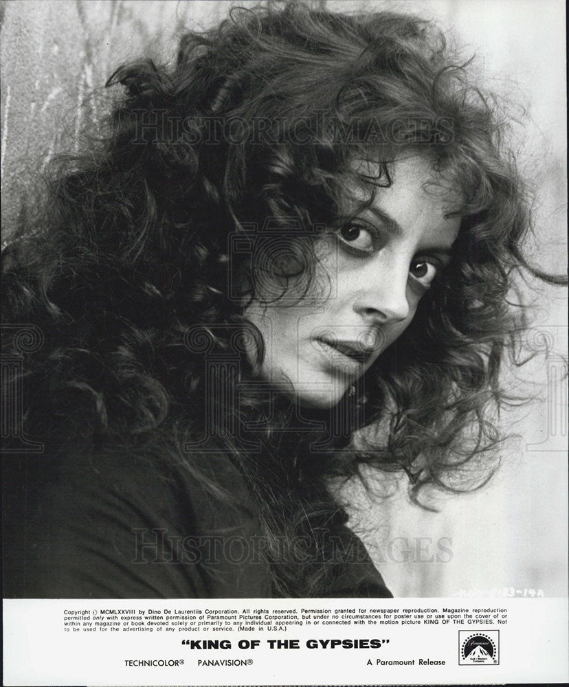 1978 Press Photo Actress Susan Sarandon In Paramount Movie King Of The Gypsies - Historic Images