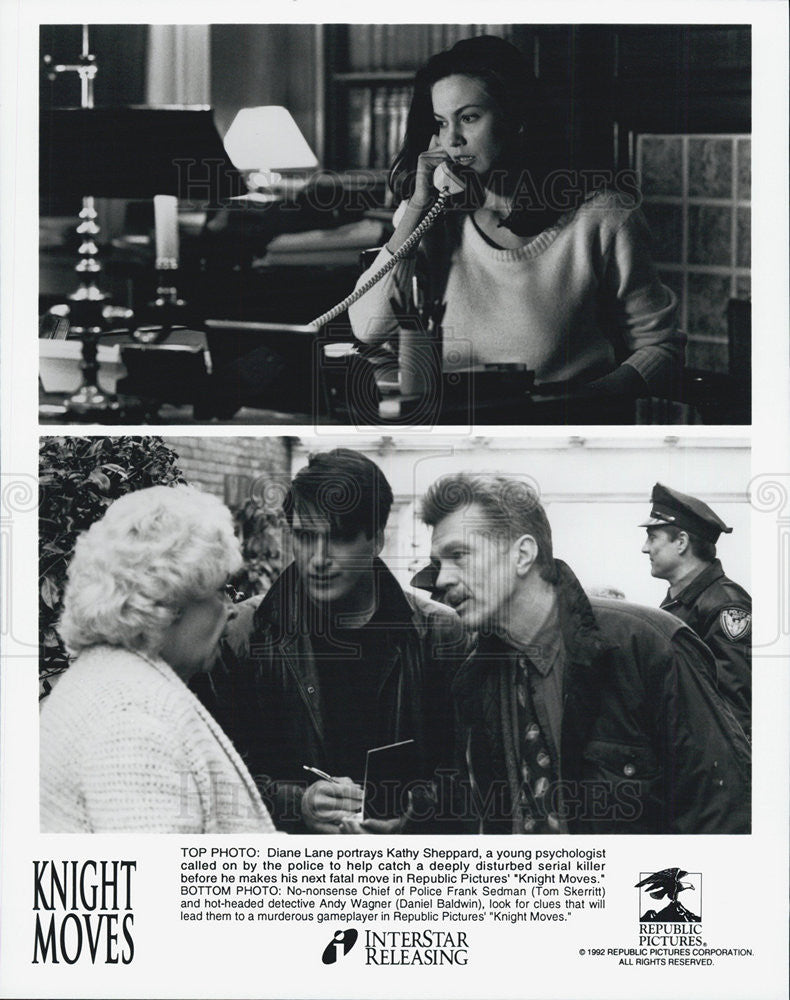 Diane Lane Tom Skerritt & Daniel Baldwin In Movie Knight Moves 1992 ...