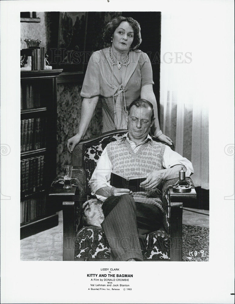 1983 Press Photo Liddy Clark in &quot;Kitty and the Bagman&quot; - Historic Images