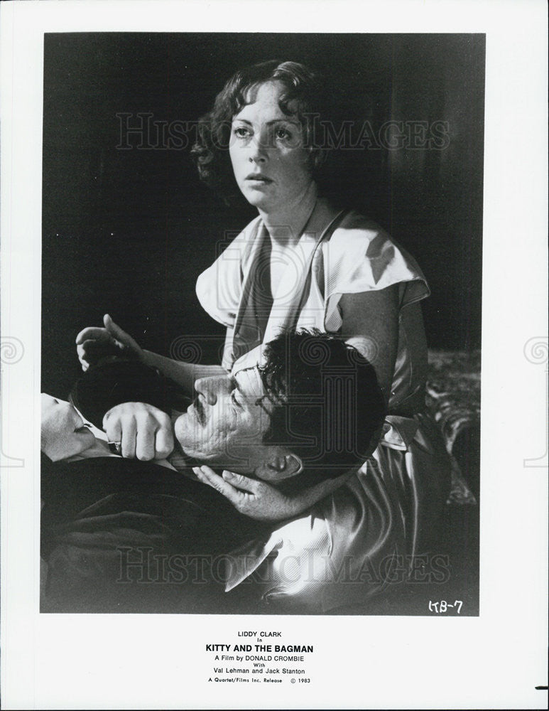 1983 Press Photo Liddy Clark in &quot;Kitty and the Bagman&quot; - Historic Images