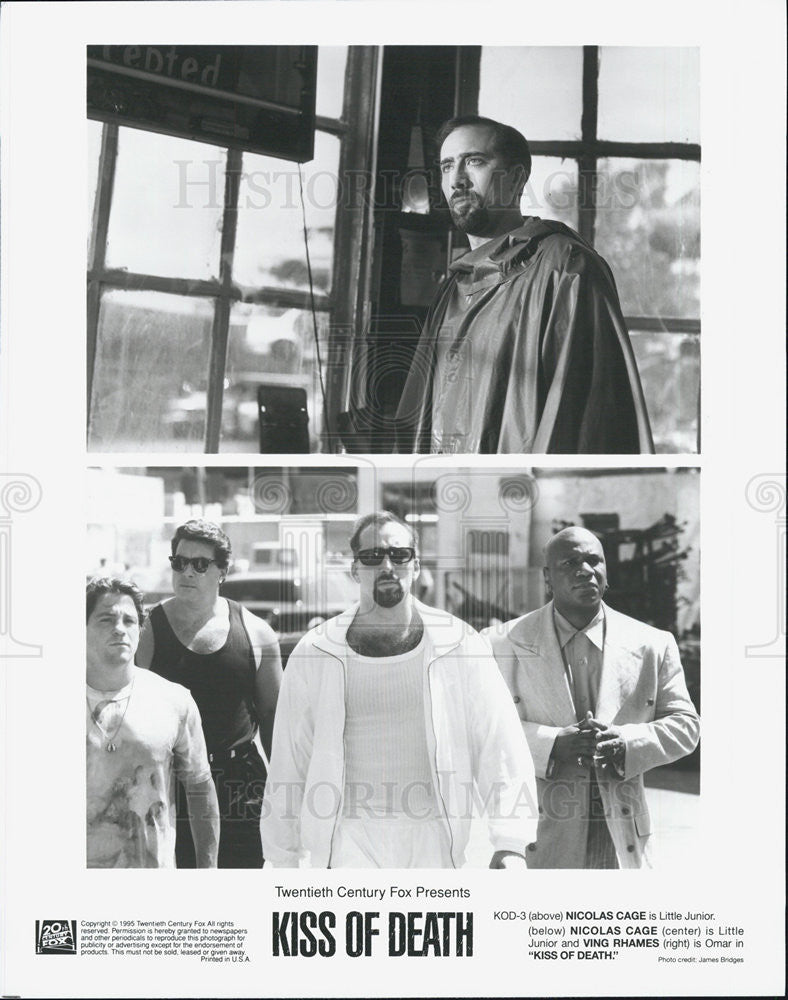 1995 Press Photo Nicholas Cage,Ving Rhames in &quot;Kiss of Death&quot; - Historic Images