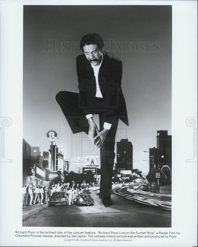 1982 Press Photo Comedian Richard Pryor - Historic Images