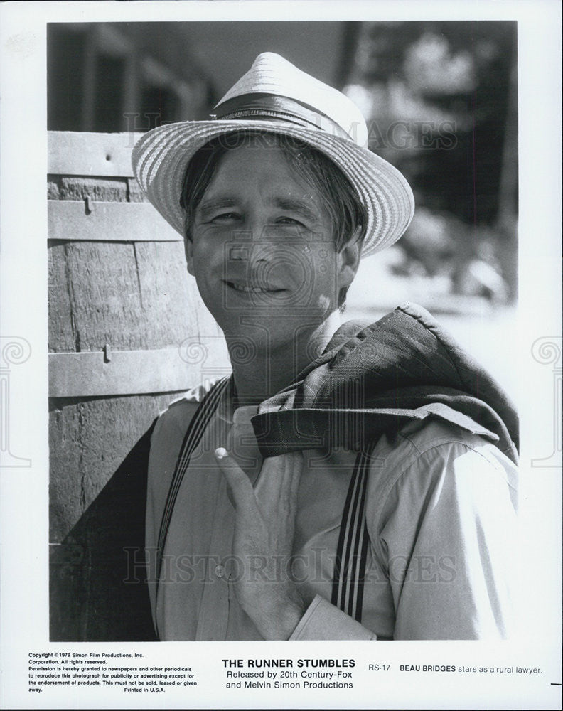 1979 Press Photo Beau Bridges in &quot;The Runner Stumbles&quot; - Historic Images