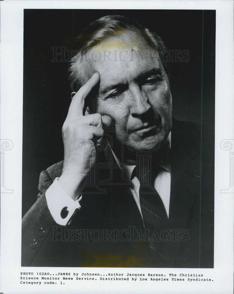 Press Photo "James" written by Jacques Barrun - Historic Images