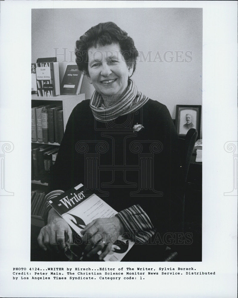 Press Photo Sylvia Burack ,editor of The Writer - Historic Images