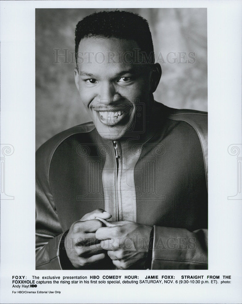 1993 Press Photo Jamie Foxx &quot;Straight from the Foxxhole&quot; - Historic Images