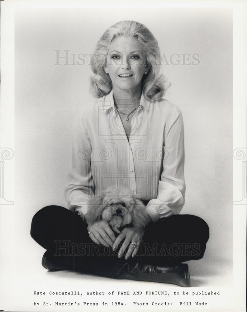 1984 Press Photo Kate Coscarelli Author Of Fame And Fortune By St Martin&#39;s Press - Historic Images