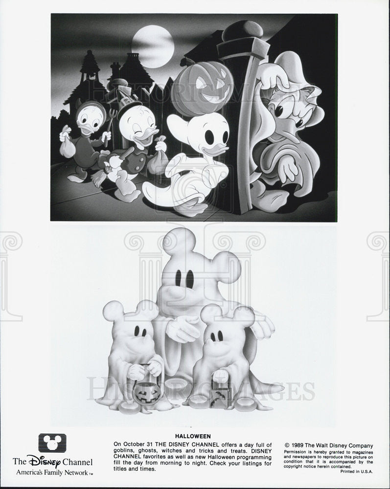 1989 Press Photo Animated  Disney film &quot;Halloween&quot; - Historic Images