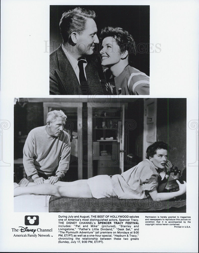 Press Photo Spencer Tracy Festival Disney Channel Special Series - Historic Images