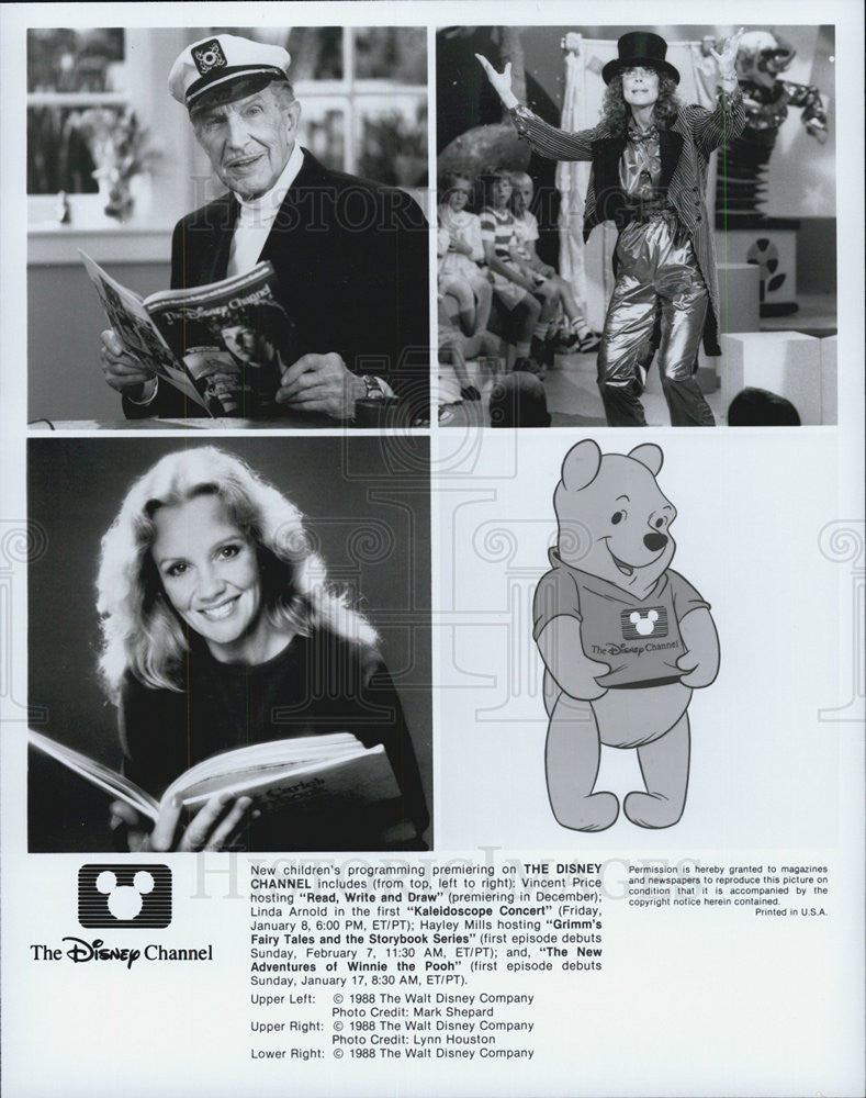 1988 Press Photo Disney Channel programs - Historic Images