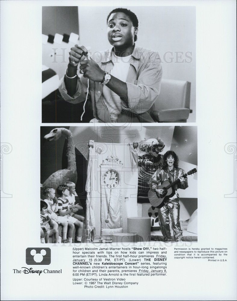 1988 Press Photo Malcolm Jamal Warner on Disney - Historic Images