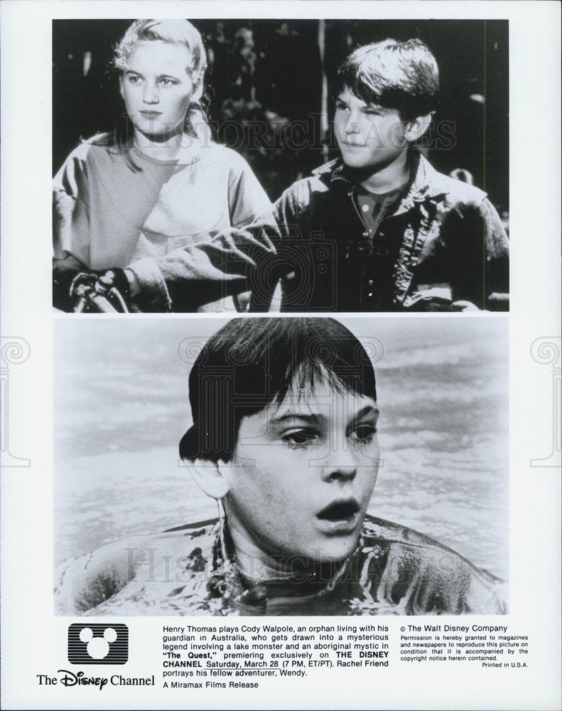 Press Photo Henry Thomas on "The Quest" - Historic Images