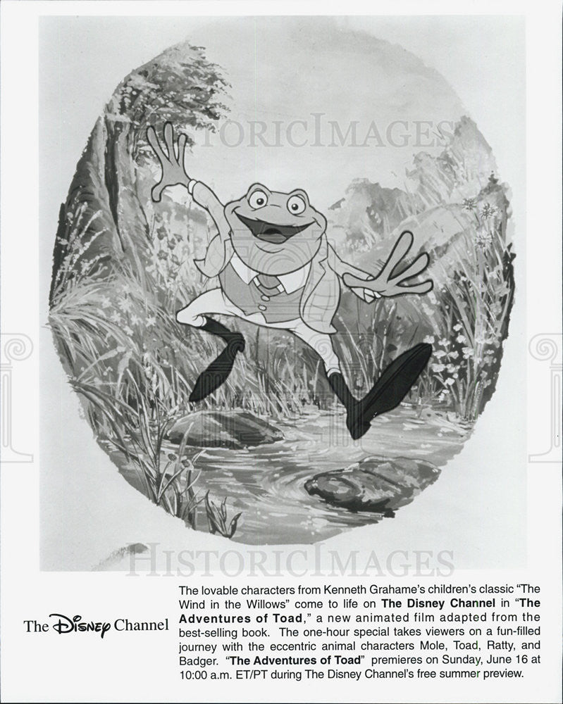 1996 Press Photo Animated &quot;The Adventures of Toad&quot; - Historic Images