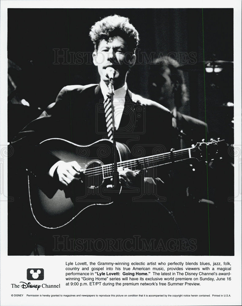 Press Photo Singer Lyle Lovett - Historic Images