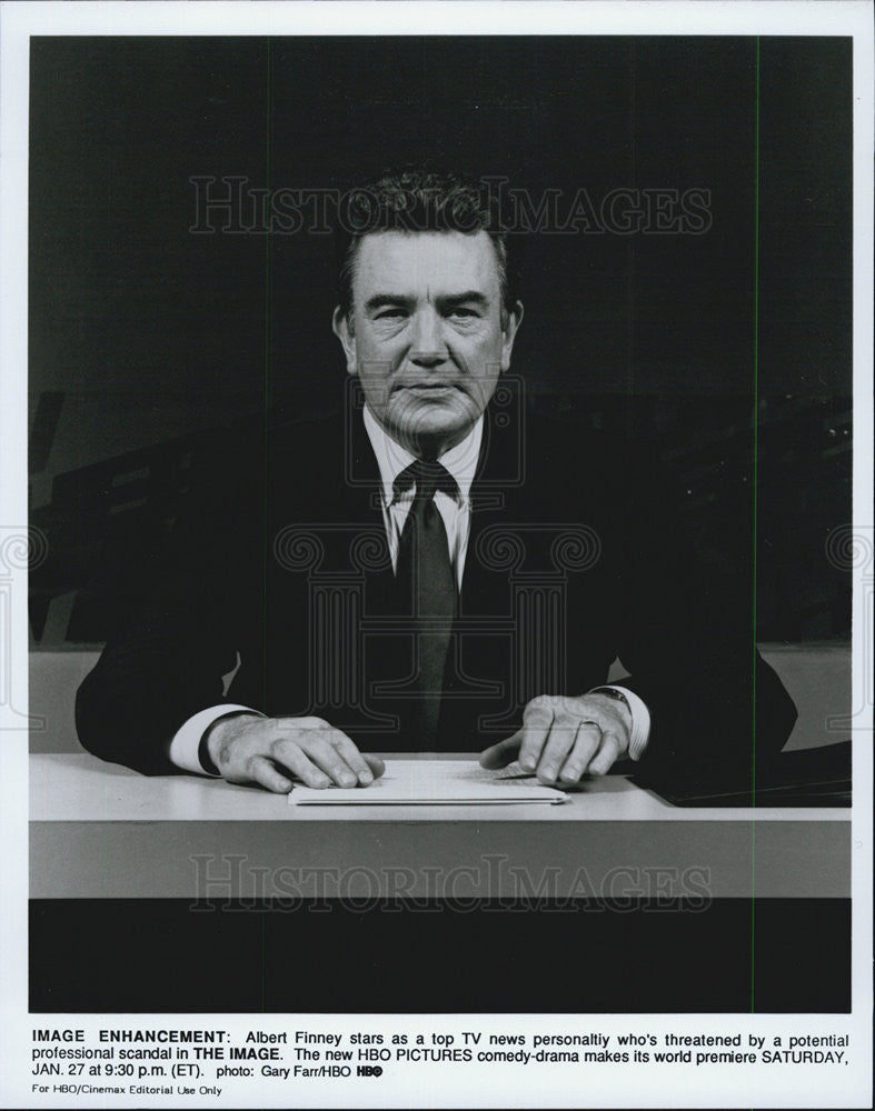 Press Photo Actor Albert Finney In HBO Pictures Comedy Drama Show The Image - Historic Images