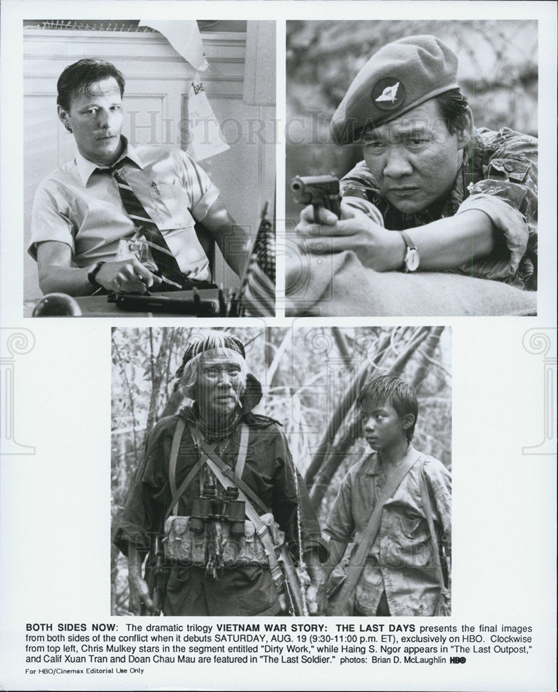 1989 Press Photo HBO Miniseries Vietnam War Story The Last Days Chris Mulkey - Historic Images