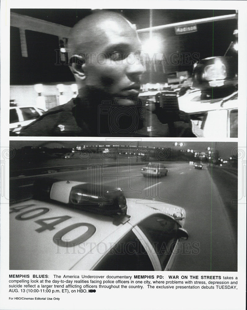 Press Photo HBO Special Memphis PD: War On The Streets Documentary - Historic Images