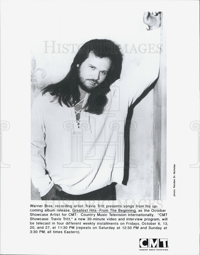 Press Photo Travis Tritt Greatest Hits-From the Beginning October Showcase CMT - Historic Images