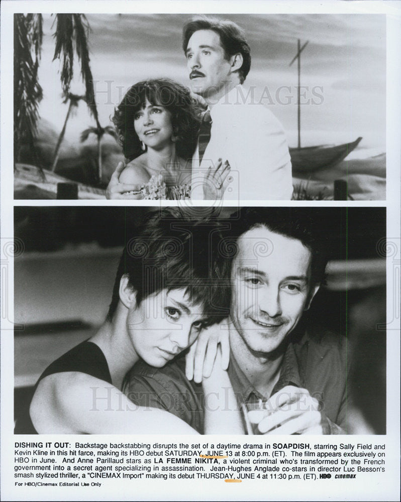 1991 Press Photo Soapdish Sally Field Kevin Kline La Femme Nikita Anne - Historic Images